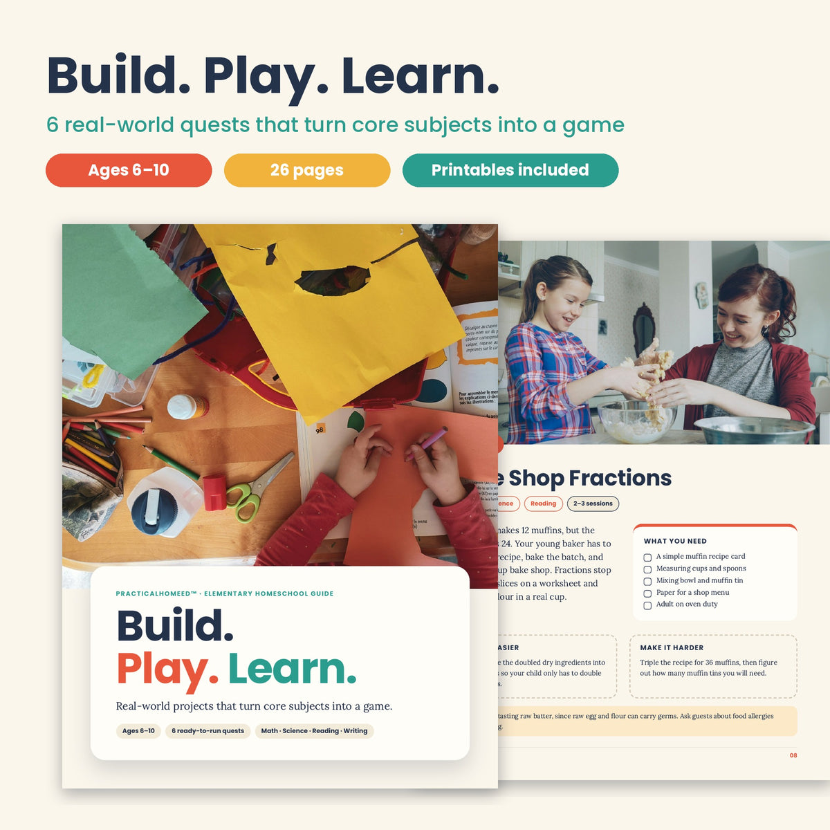 Build. Play. Learn. — Gamified Project-Based Learning for Elementary Homeschool