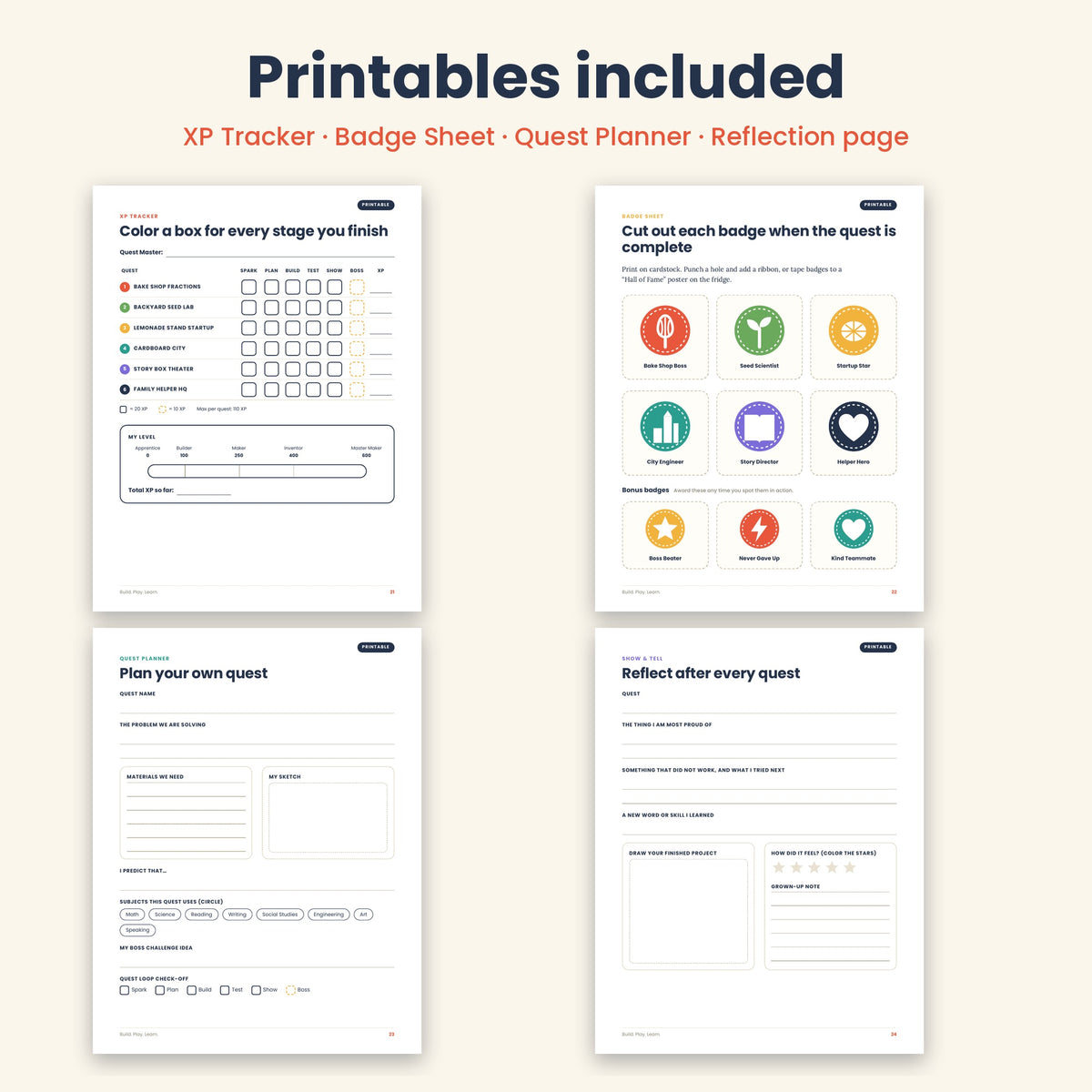 Build. Play. Learn. — Gamified Project-Based Learning for Elementary Homeschool
