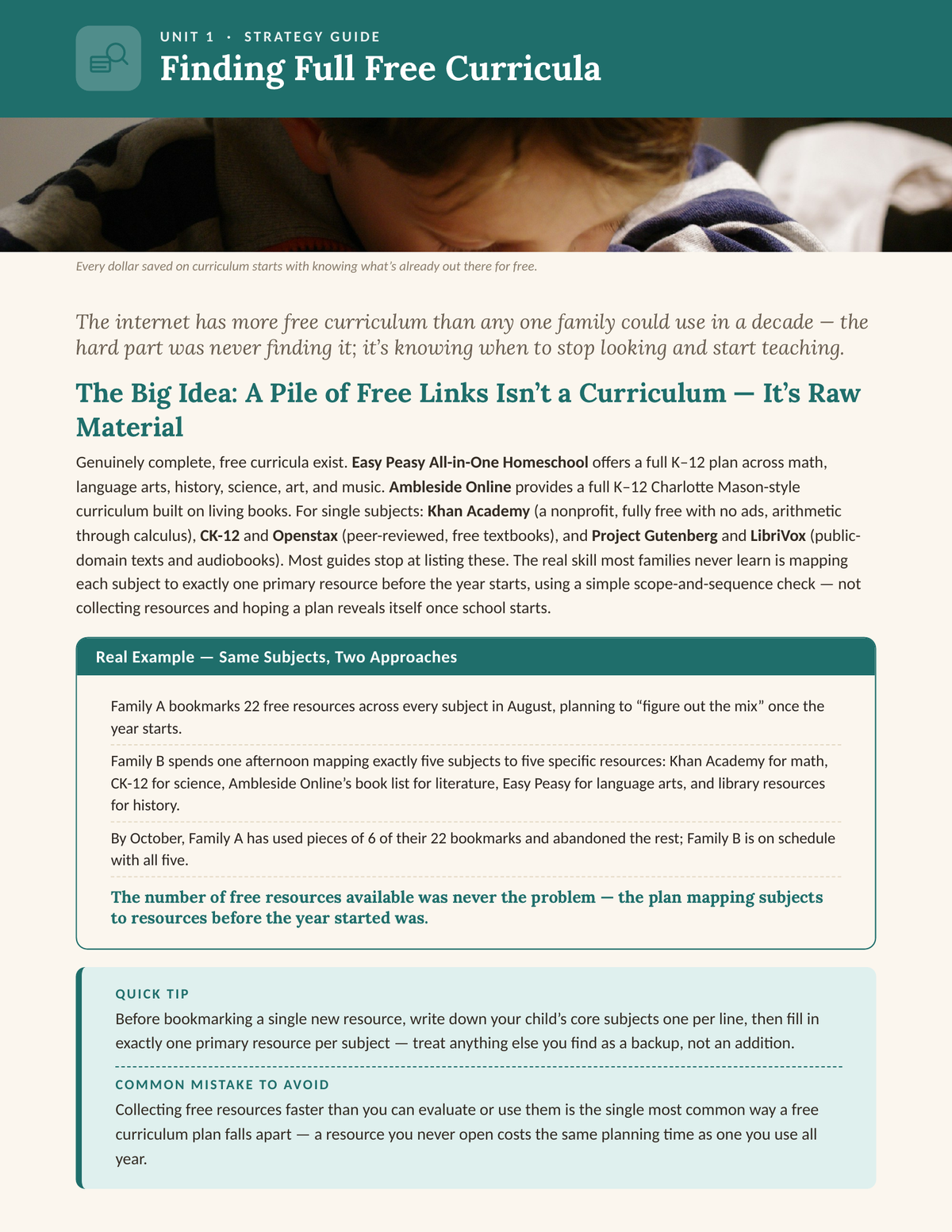 Low-Cost Curriculum & Resource Hacks: A Practical Guide for Homeschool Families