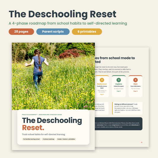 The Deschooling Reset — A Deschooling Strategy Guide for Families Leaving School