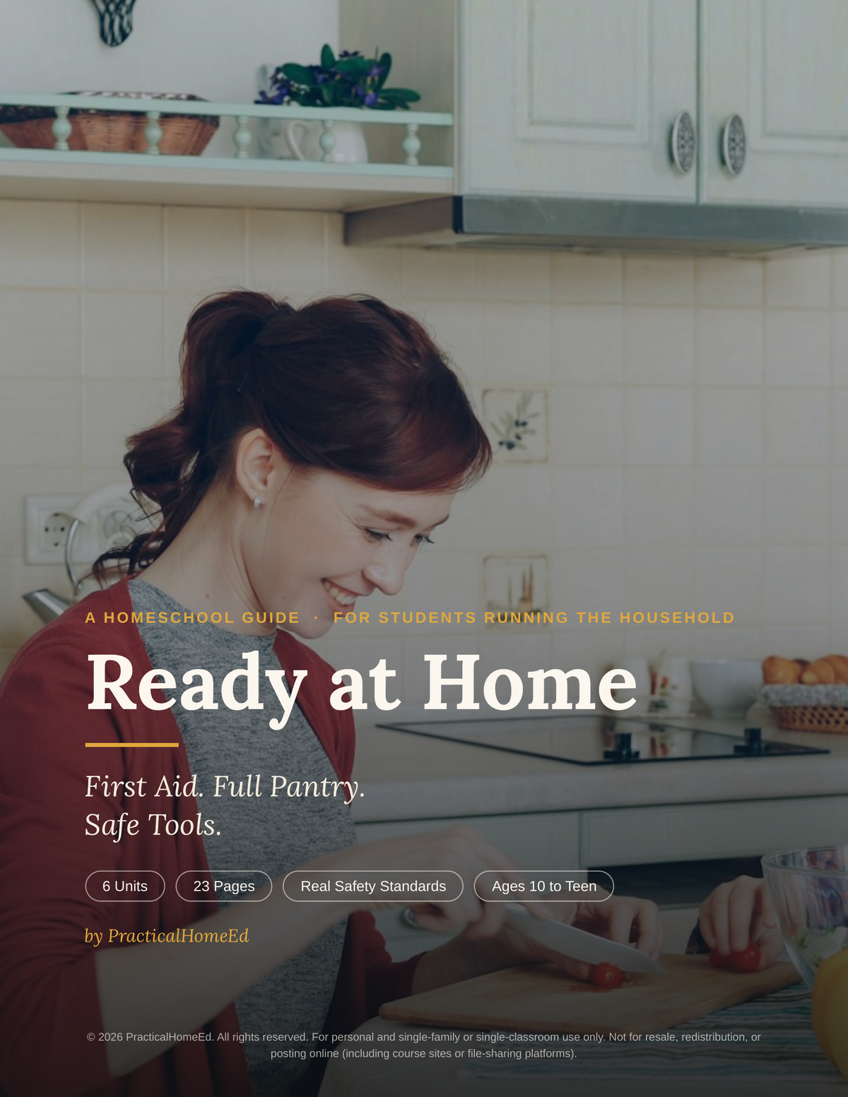 Ready at Home homeschool life skills guide cover