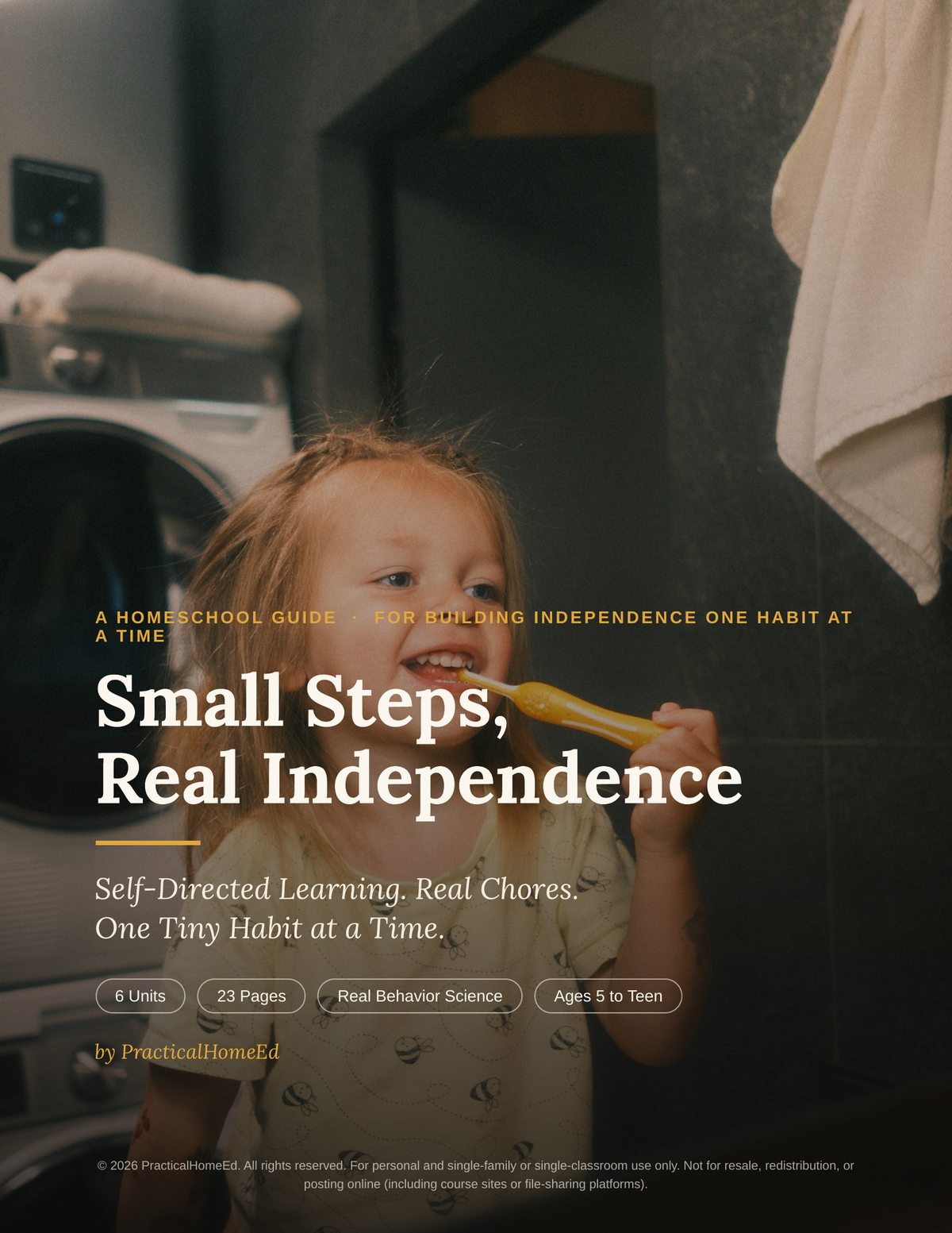 Small Steps, Real Independence homeschool guide cover