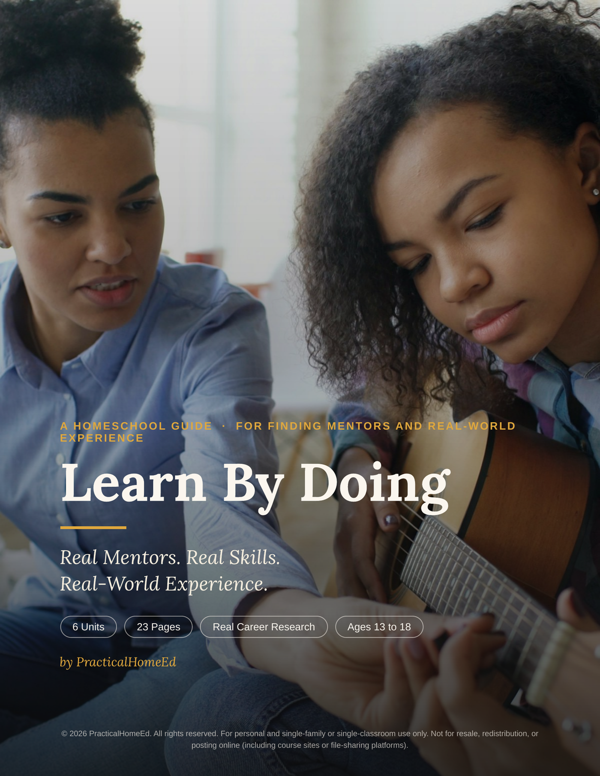 Learn By Doing guide how to use page showing four-step framework