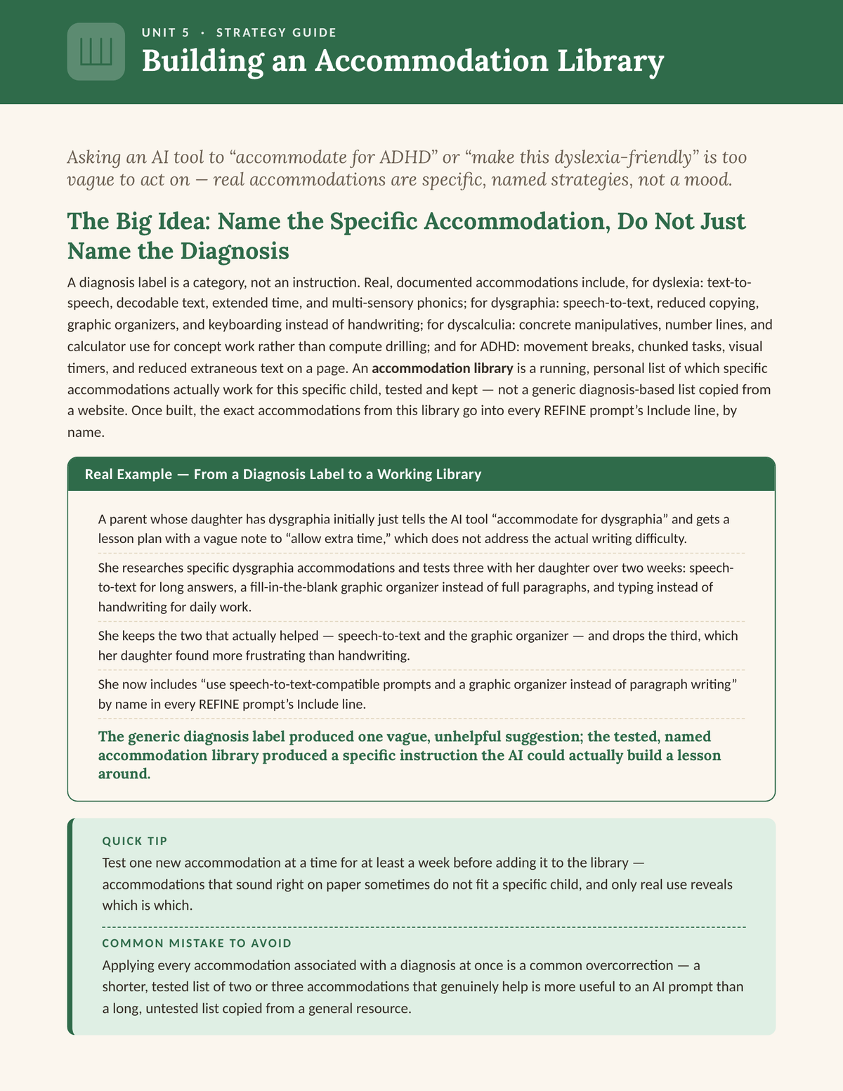 Unit 5 – Building an Accommodation Library — interior preview page